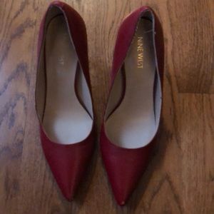 Nine West Red Closed Toe Heel